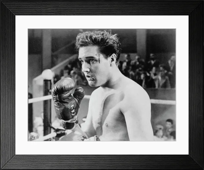 Framed Print : Elvis Presley Wearing Boxing Gloves Framed Print : Elvis Presley Wearing Boxing Gloves