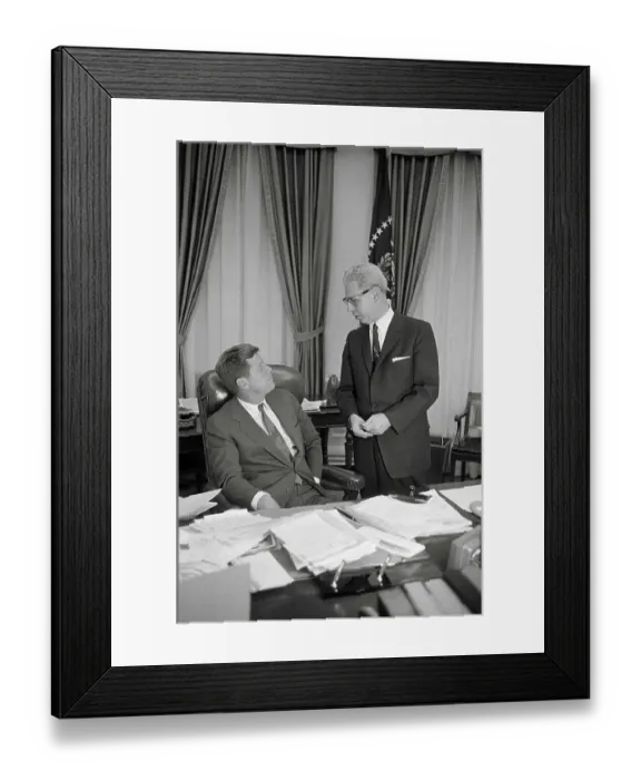 Framed Print : President Kennedy with Arthur Goldberg Framed Print : President Kennedy with Arthur Goldberg