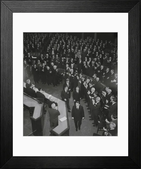 Framed Print : Ovation For John Kennedy Framed Print : Ovation For John Kennedy