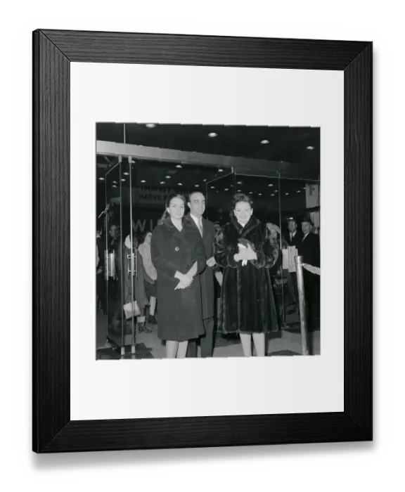 Framed Print : Judy Garland and Family at Entrance Framed Print : Judy Garland and Family at Entrance