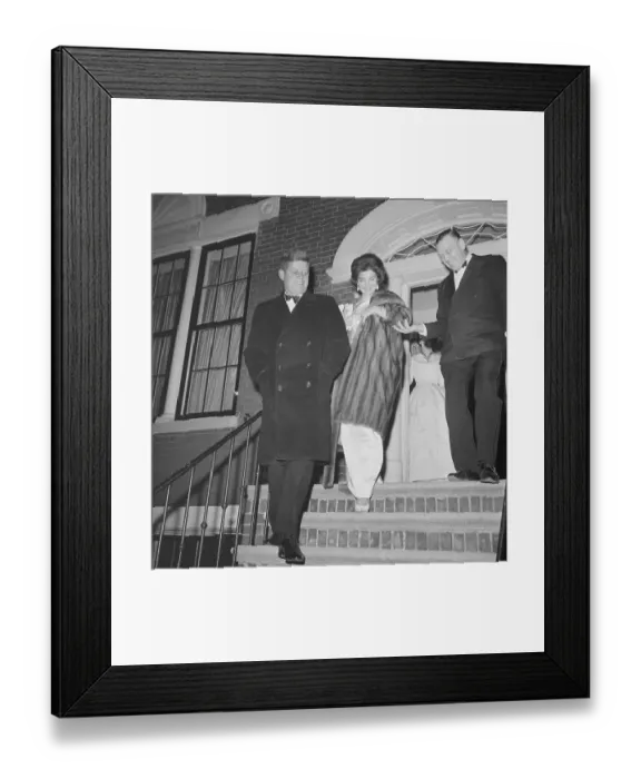 Framed Print : President Kennedy with Wife and John Sherman Cooper Framed Print : President Kennedy with Wife and John Sherman Cooper