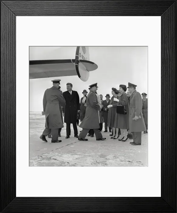 Framed Print : Kennedy Greeting Freed Airmen Framed Print : Kennedy Greeting Freed Airmen