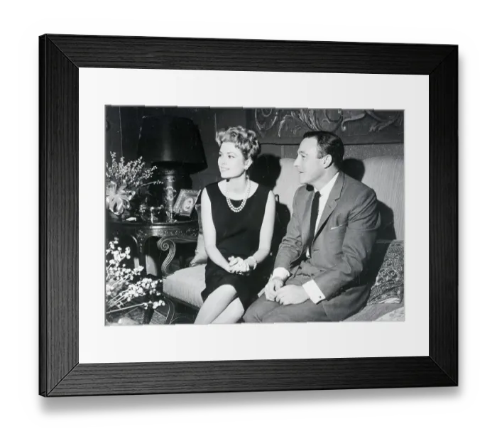 Framed Print : Princess Grace and Gene Kelly Framed Print : Princess Grace and Gene Kelly