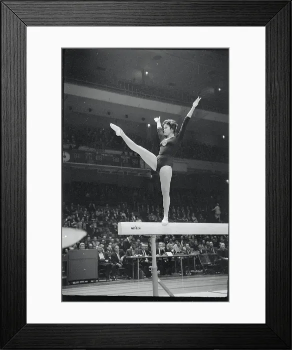 Framed Print : Russian Olympian Tamaro Lijukhina on the Beam Framed Print : Russian Olympian Tamaro Lijukhina on the Beam