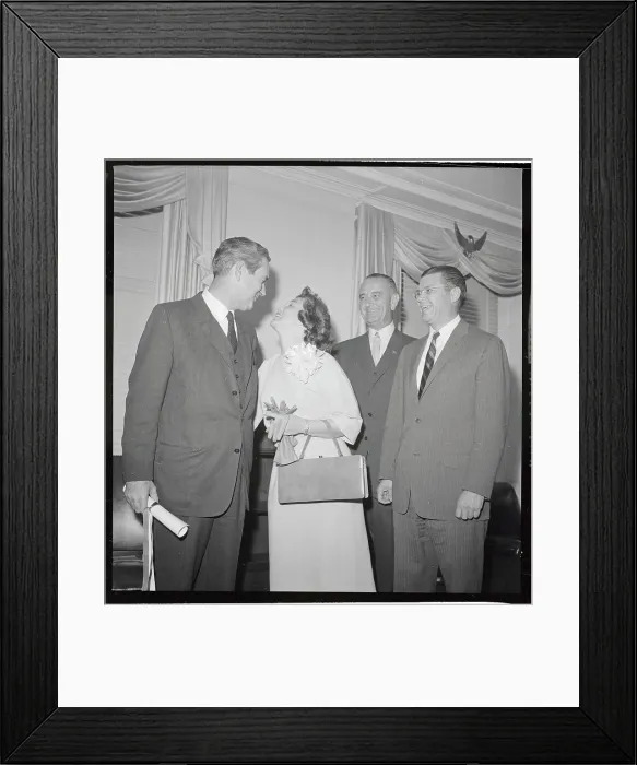 Framed Print : John B. Connally and Wife with Others at Secretary of Navy Reception Framed Print : John B. Connally and Wife with Others at Secretary of Navy Reception