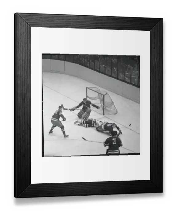 Framed Print : Ranger Action with Lorne Worsley Framed Print : Ranger Action with Lorne Worsley