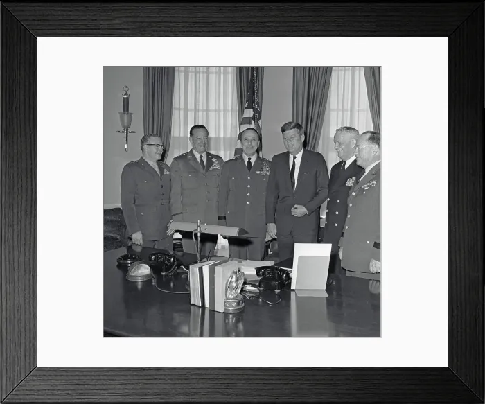 Framed Print : Kennedy with Joint Chiefs of Staff Framed Print : Kennedy with Joint Chiefs of Staff