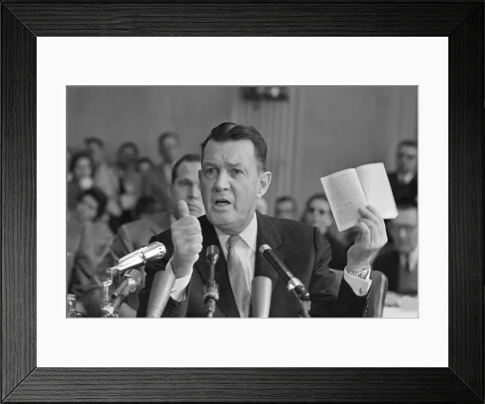 Framed Print : Martin O'Donaghue Testifying Against Jimmy Hoffa Framed Print : Martin O'Donaghue Testifying Against Jimmy Hoffa