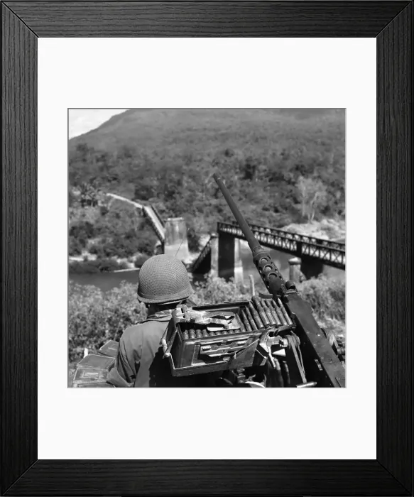 Framed Print : The Bridge on the River Nam Lik Framed Print : The Bridge on the River Nam Lik
