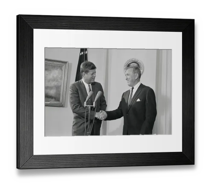 Framed Print : President Kennedy Framed Print : President Kennedy