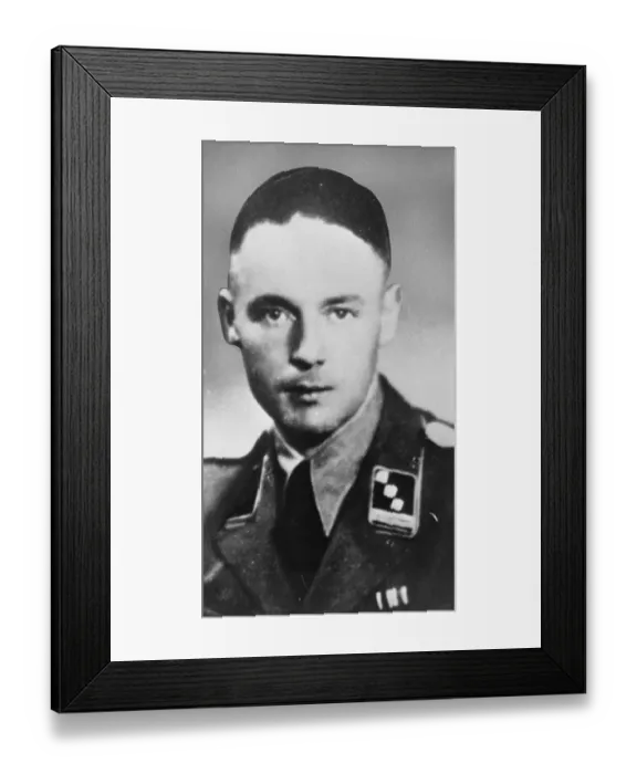 Framed Print : Portrait of SS Officer Hans Guenther