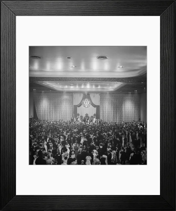 Framed Print : Crowd Attending Inauguration Ball Framed Print : Crowd Attending Inauguration Ball