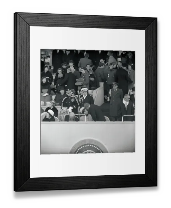 Framed Print : John Kennedy Talking to Jacqueline Framed Print : John Kennedy Talking to Jacqueline
