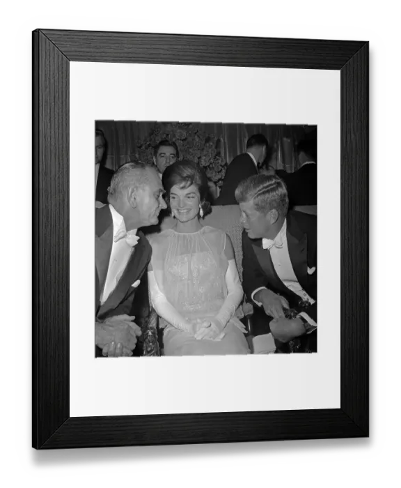 Framed Print : Lyndon Johnson Talking with the Kennedys Framed Print : Lyndon Johnson Talking with the Kennedys