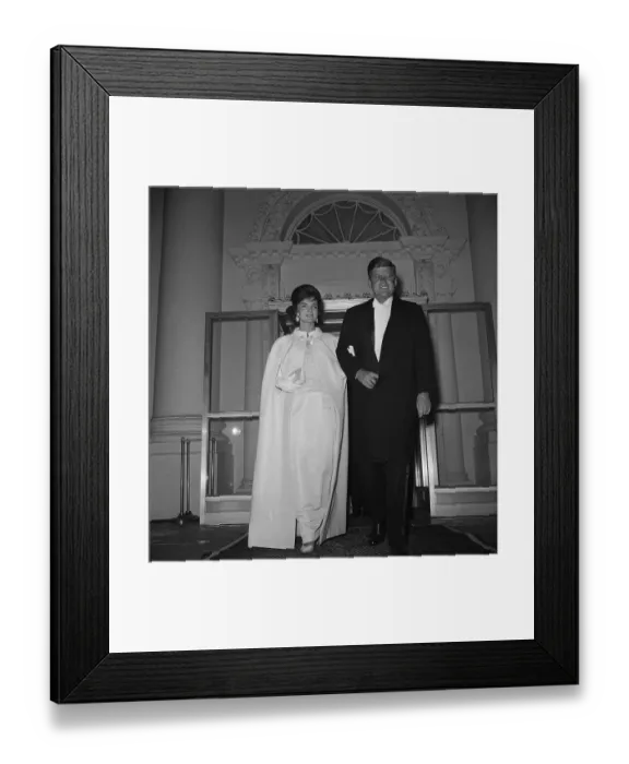 Framed Print : President and Mrs. John F. Kennedy Framed Print : President and Mrs. John F. Kennedy