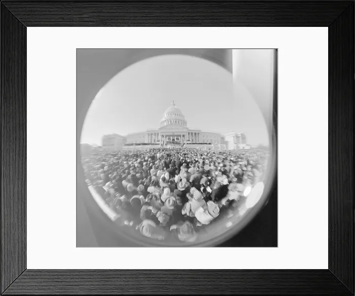 Framed Print : Inauguration Ceremonies for President Kennedy Framed Print : Inauguration Ceremonies for President Kennedy