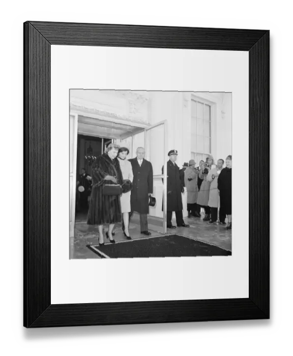 Framed Print : Mamie Eisenhower with Jackie Kennedy and Styles Bridges Framed Print : Mamie Eisenhower with Jackie Kennedy and Styles Bridges