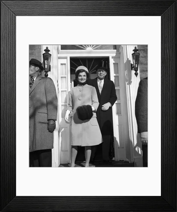 Framed Print : John Kennedy and Jacqueline Leaving For White House Framed Print : John Kennedy and Jacqueline Leaving For White House
