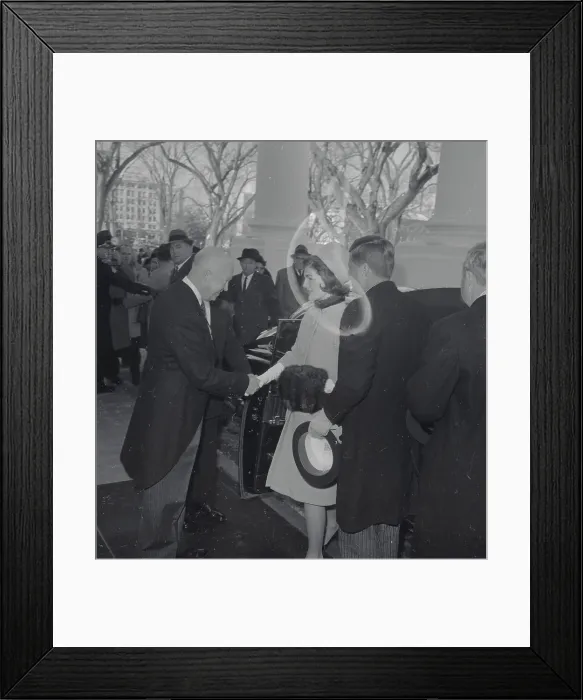 Framed Print : President-Elect and Mrs. Kennedy with President Eisenhower Framed Print : President-Elect and Mrs. Kennedy with President Eisenhower