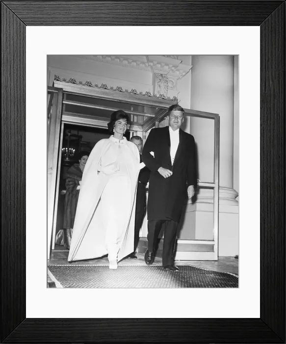 Framed Print : President and Jackie Kennedy Leaving for Inaugural Ball Framed Print : President and Jackie Kennedy Leaving for Inaugural Ball