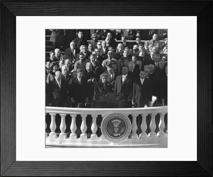 Framed Print : Marian Anderson Singing Anthem Framed Print : Marian Anderson Singing Anthem
