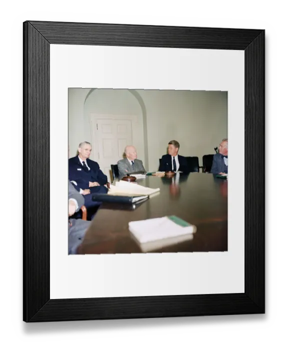 Framed Print : John F. Kennedy and Dwight D. Eisenhower Framed Print : John F. Kennedy and Dwight D. Eisenhower
