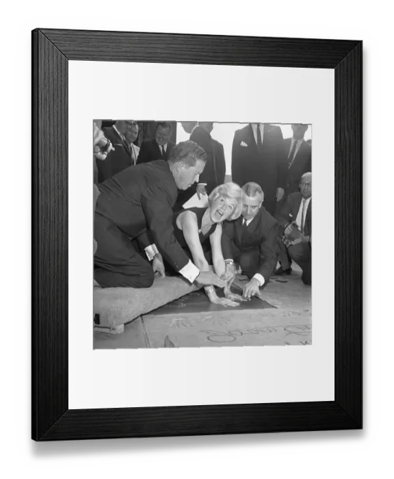 Framed Print : Doris Day Making Grauman's Sidewalk Print Framed Print : Doris Day Making Grauman's Sidewalk Print