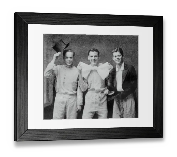 Framed Print : Young John F. Kennedy and Friends on Cover of Christmas Card Framed Print : Young John F. Kennedy and Friends on Cover of Christmas Card