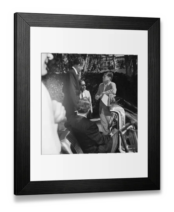Framed Print : John Kennedy With George Smathers and Billy Graham Framed Print : John Kennedy With George Smathers and Billy Graham