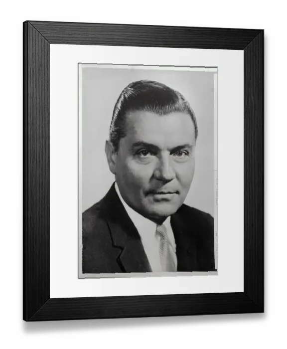 Framed Print : Portrait of Elvis Stahr President of Virginian University Framed Print : Portrait of Elvis Stahr President of Virginian University