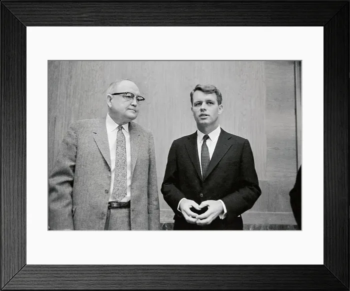 Framed Print : Robert Kennedy Chatting with Senators