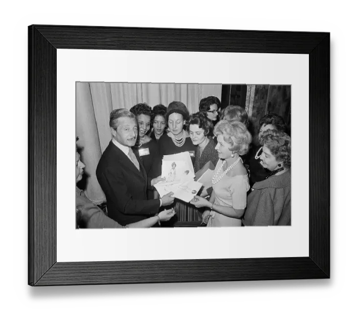 Framed Print : Oleg Cassini Addresses Fashion Editors Framed Print : Oleg Cassini Addresses Fashion Editors