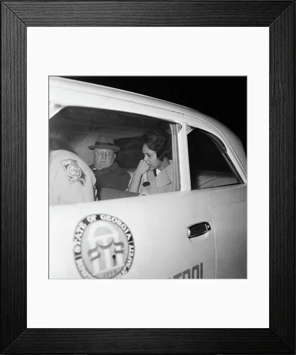 Framed Print : African American College Student Being Escorted off Campus Framed Print : African American College Student Being Escorted off Campus