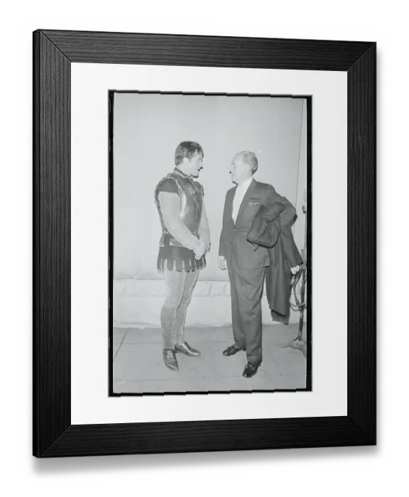 Framed Print : Moss Hart with Robert Goulet Framed Print : Moss Hart with Robert Goulet