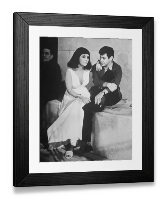 Framed Print : Eddie Fisher and Elizabeth Taylor Conversing Framed Print : Eddie Fisher and Elizabeth Taylor Conversing