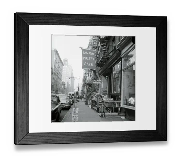 Framed Print : Gaslight Poetry Cafe, Street View Framed Print : Gaslight Poetry Cafe, Street View