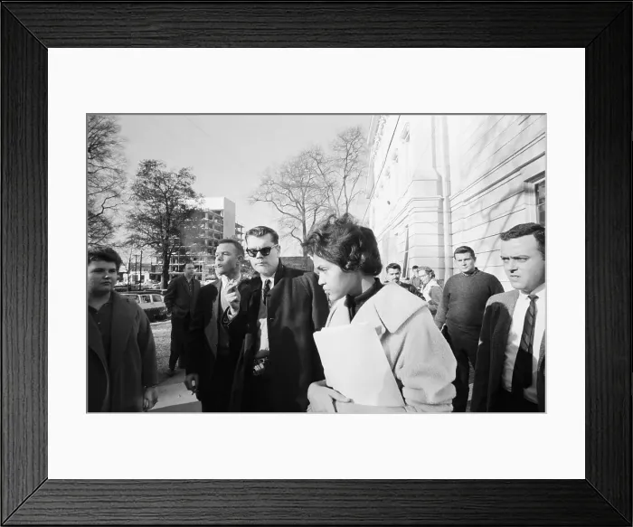 Framed Print : Charlayne Hunter Enrolls at University of Georgia Framed Print : Charlayne Hunter Enrolls at University of Georgia