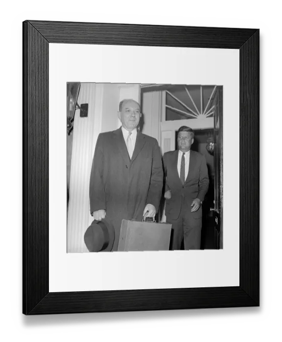 Framed Print : President-Elect Kennedy with Dean Rusk Framed Print : President-Elect Kennedy with Dean Rusk