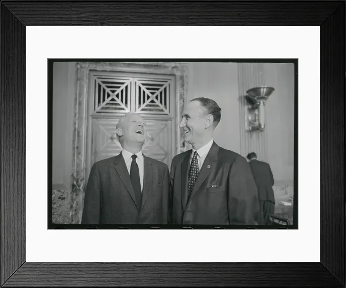 Framed Print : Albert Gore and Mike Mansfield Framed Print : Albert Gore and Mike Mansfield