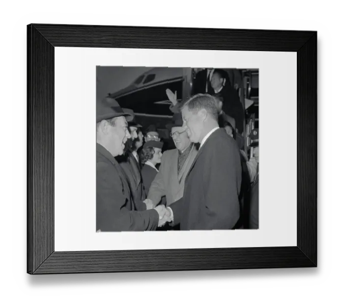 Framed Print : John F. Kennedy Greeting New York Mayor Framed Print : John F. Kennedy Greeting New York Mayor