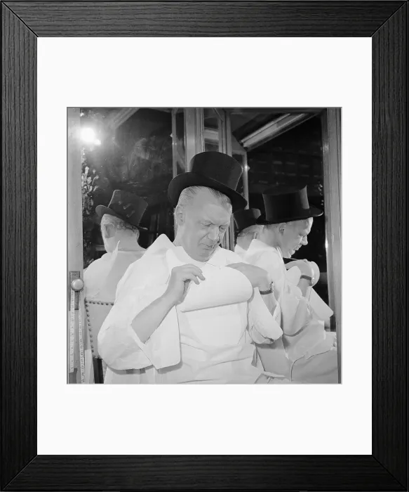 Framed Print : Bill Slocum Dressing in Mirror View Framed Print : Bill Slocum Dressing in Mirror View