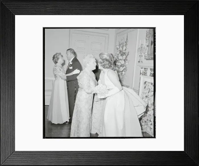 Framed Print : Henry Ford II and Family During Debutante Ball