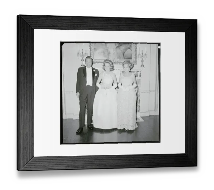 Framed Print : Henry Ford II Posing with Wife and Daughter Framed Print : Henry Ford II Posing with Wife and Daughter