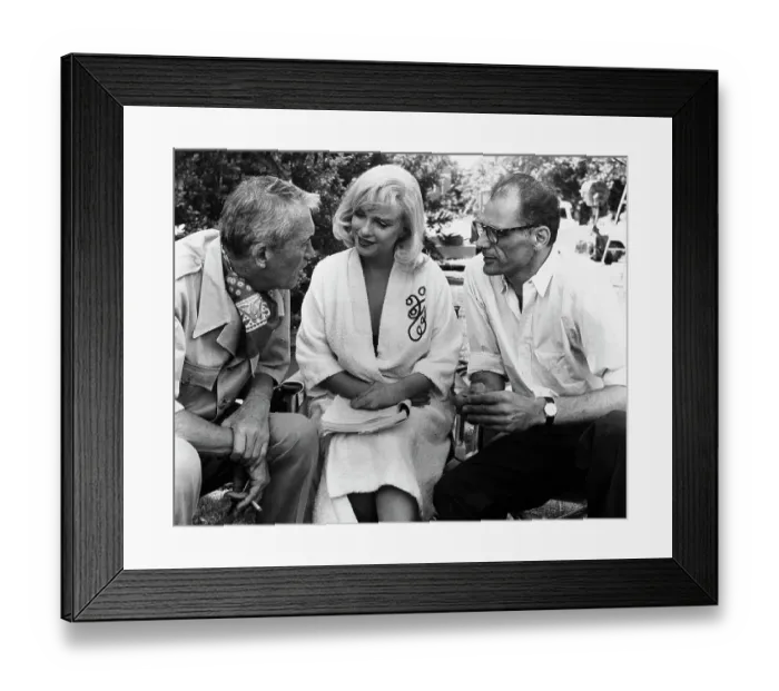 Framed Print : John Huston, Marilyn Monroe, and Arthur Miller Framed Print : John Huston, Marilyn Monroe, and Arthur Miller
