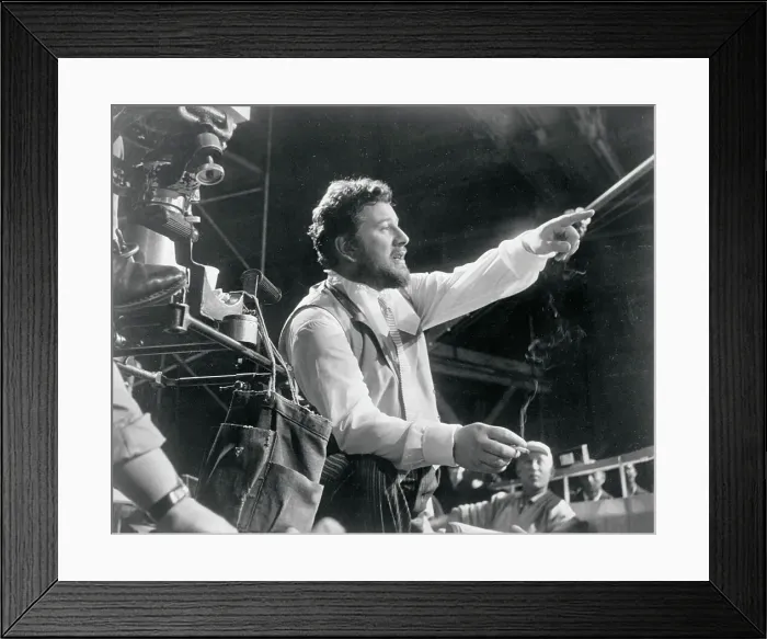 Framed Print : Peter Ustinov Directing Performers Framed Print : Peter Ustinov Directing Performers