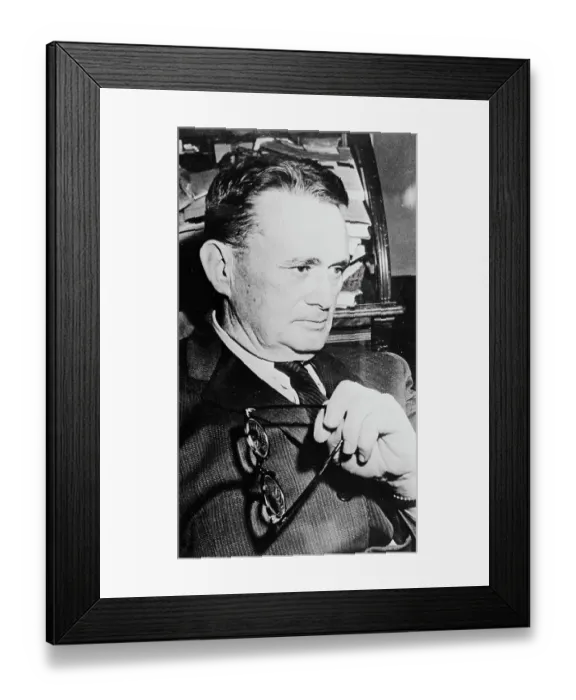 Framed Print : Ralph McGill Holding Eyeglasses Framed Print : Ralph McGill Holding Eyeglasses