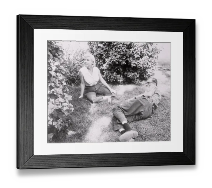 Framed Print : Marilyn Monroe and Arthur Miller