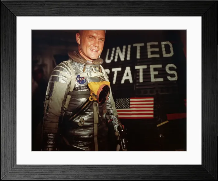 Framed Print : American Astronaut John Glenn Entering Capsule Framed Print : American Astronaut John Glenn Entering Capsule