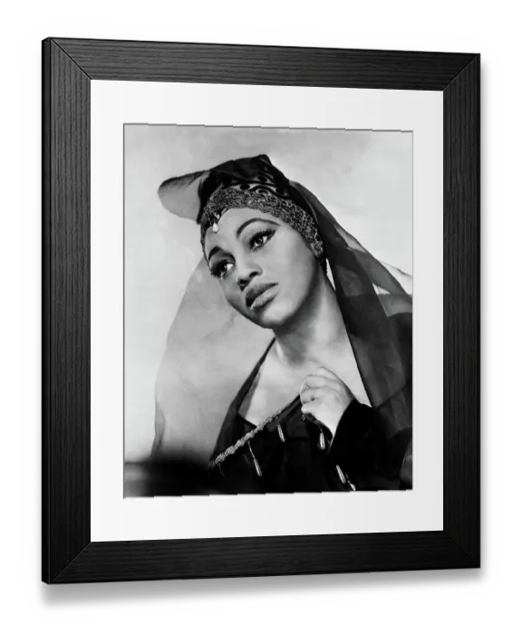 Framed Print : Leontyne Price Wearing Veil Framed Print : Leontyne Price Wearing Veil
