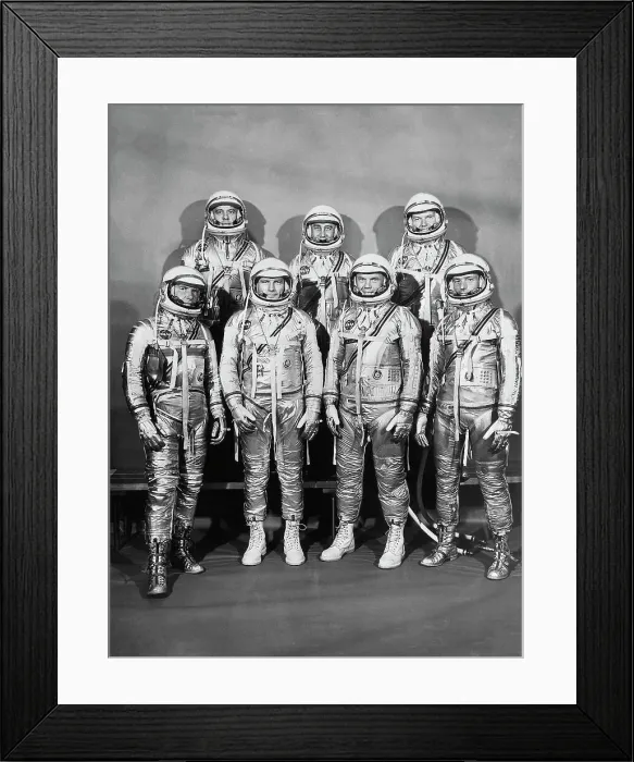 Framed Print : Astronaut Members of Project Mercury Framed Print : Astronaut Members of Project Mercury